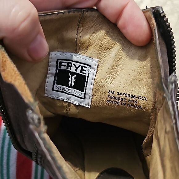 Frye Regina Seam wedge ankle boot size 8 - Picture 4 of 7